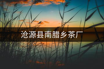 滄源縣南臘鄉(xiāng)茶廠