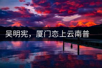 吳明憲，廈門戀上云南普洱茶