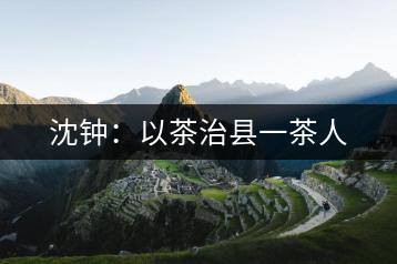 沈鐘：以茶治縣一茶人