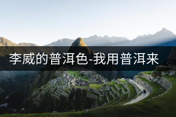 李威的普洱色-我用普洱來懷舊