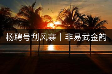楊聘號刮風(fēng)寨｜非易武金韻莫屬