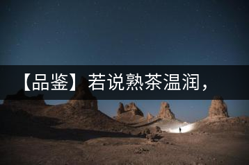 【品鑒】若說熟茶溫潤，怎可少了那玖香？