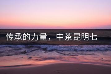 傳承的力量，中茶昆明七子鐵餅（生茶）即將上市