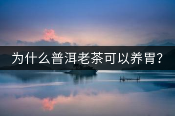 為什么普洱老茶可以養(yǎng)胃？