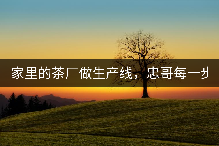 家里的茶廠做生產(chǎn)線，忠哥每一步都親自做，每個(gè)步驟...家里的茶廠做生產(chǎn)線，忠哥每一步都親自做，每個(gè)步驟都非常嚴(yán)謹(jǐn)！