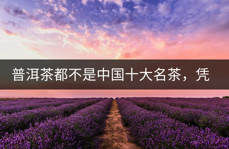 普洱茶都不是中國(guó)十大名茶，憑什么還是“可以喝的古董”