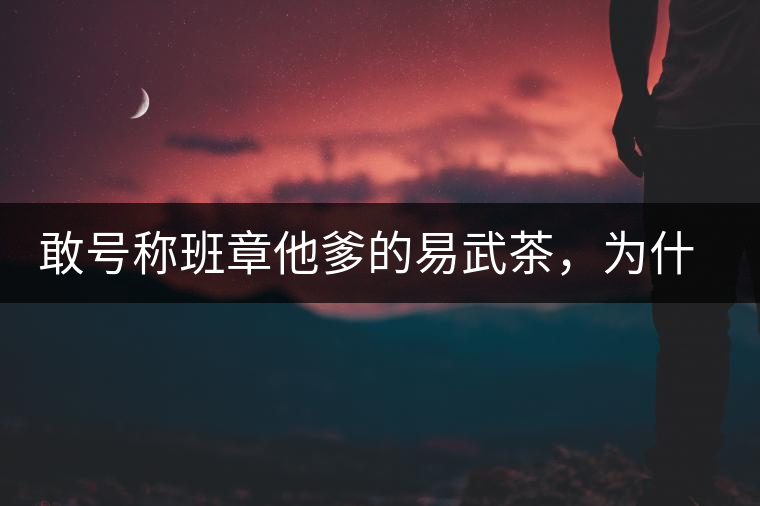 敢號稱班章他爹的易武茶，為什么前期會那么淡呢？