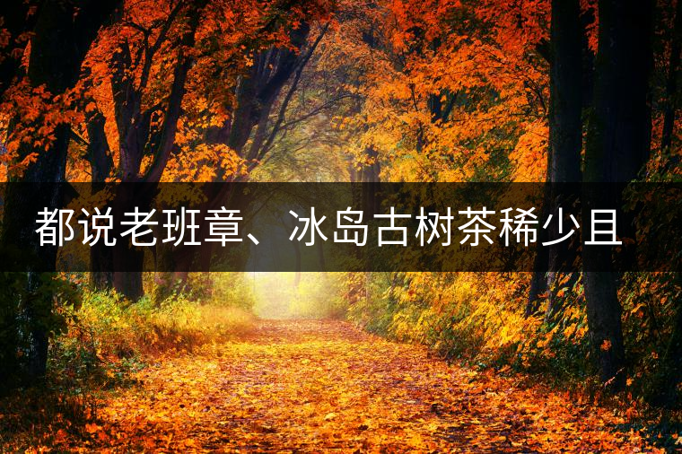 都說老班章、冰島古樹茶稀少且貴，那為什么你能輕易買到都說老班章、冰島古樹茶稀少且貴，那為什么你能輕易買到