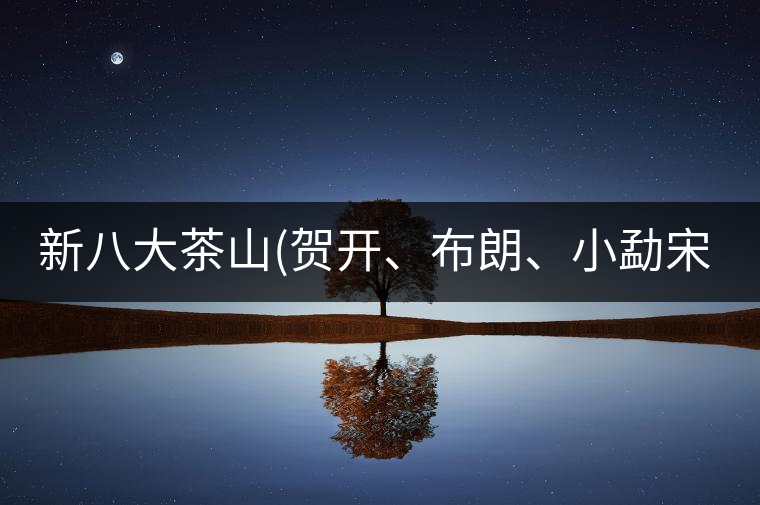 新八大茶山(賀開、布朗、小勐宋、巴達(dá))講解二新八大茶山（賀開、布朗、小勐宋、巴達(dá)）講解二