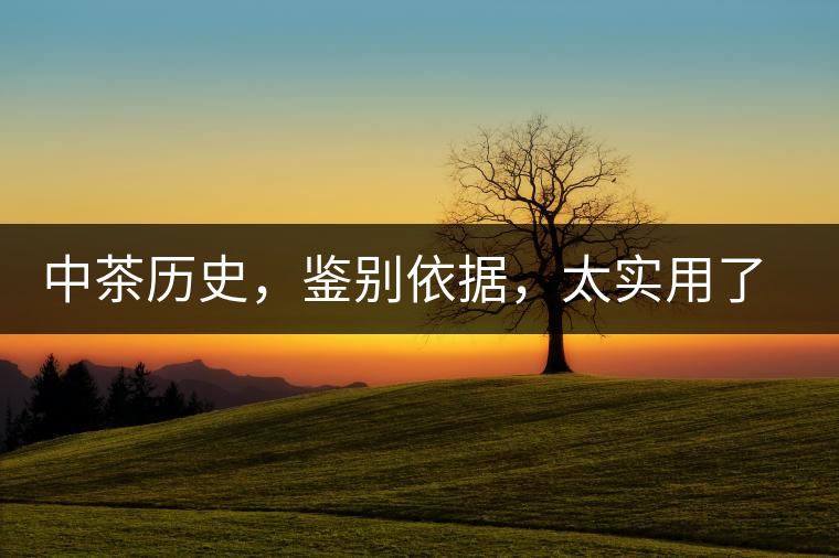 中茶歷史，鑒別依據，太實用了中茶歷史，鑒別依據，太實用了