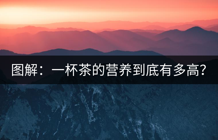 圖解：一杯茶的營(yíng)養(yǎng)到底有多高？