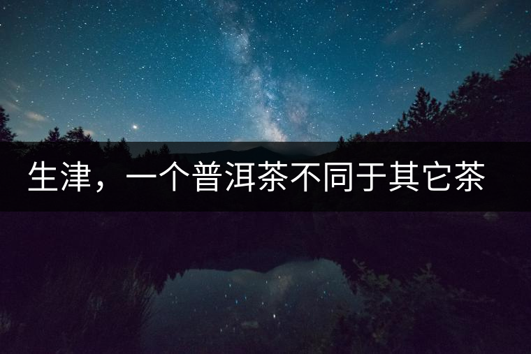 生津，一個普洱茶不同于其它茶類的品鑒指標