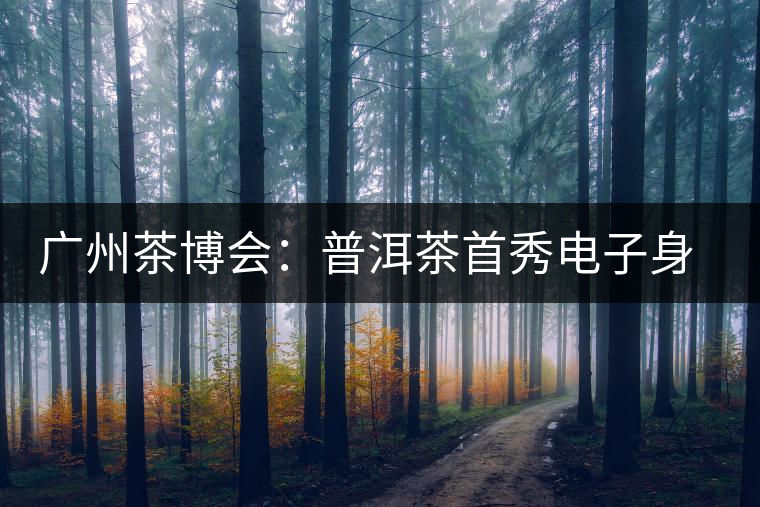 廣州茶博會(huì)：普洱茶首秀電子身份證