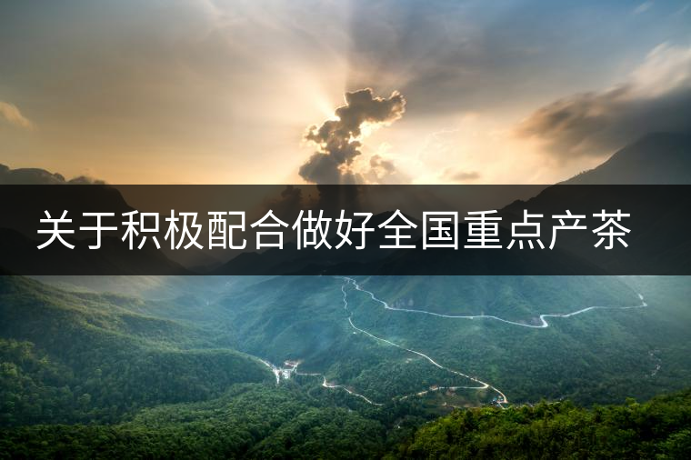 關(guān)于積極配合做好全國(guó)重點(diǎn)產(chǎn)茶縣、百?gòu)?qiáng)茶企和年度經(jīng)濟(jì)人物調(diào)查推選工作的通知