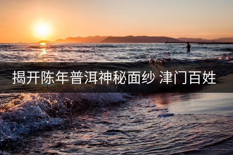 揭開陳年普洱神秘面紗 津門百姓迎來專業(yè)品鑒平臺(tái)