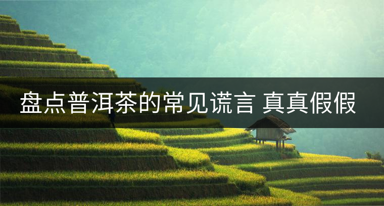 盤(pán)點(diǎn)普洱茶的常見(jiàn)謊言 真真假假 看看你認(rèn)可幾條？