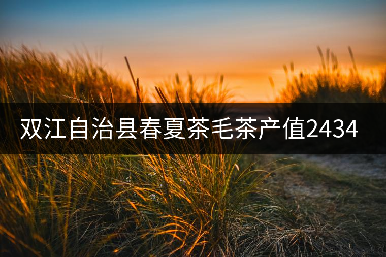 雙江自治縣春夏茶毛茶產(chǎn)值243465.12萬(wàn)元，平均價(jià)穩(wěn)居全市版首