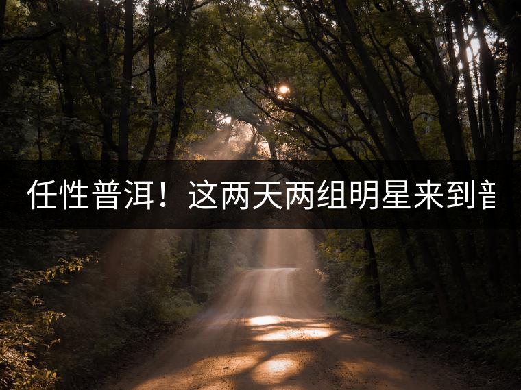 任性普洱！這兩天兩組明星來到普洱！