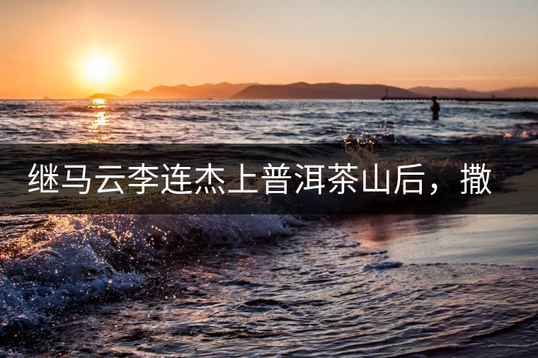 繼馬云李連杰上普洱茶山后，撒貝寧劉愷威也來了