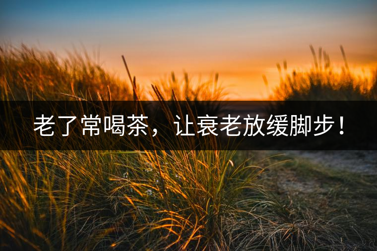 老了常喝茶，讓衰老放緩腳步！