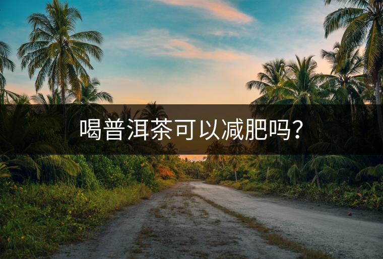 喝普洱茶可以減肥嗎？
