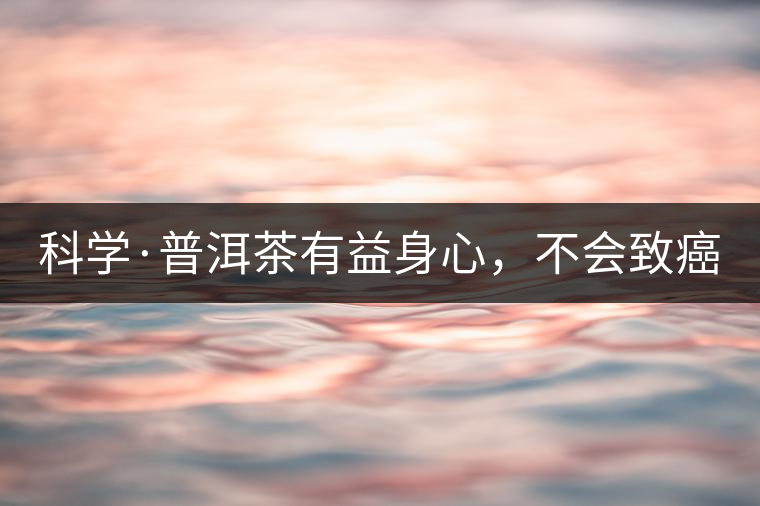 科學(xué)·普洱茶有益身心,不會致癌(1) 科學(xué)·普洱茶有益身心,不會致癌(1)