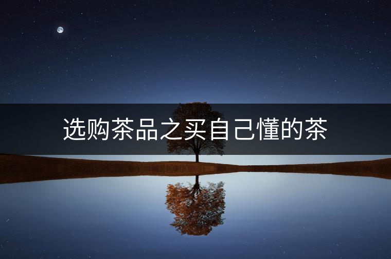 選購茶品之買自己懂的茶