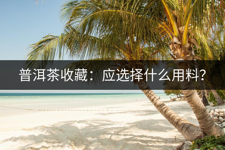 普洱茶收藏：應選擇什么用料？