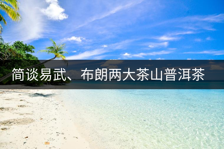 簡談易武、布朗兩大茶山普洱茶風(fēng)格