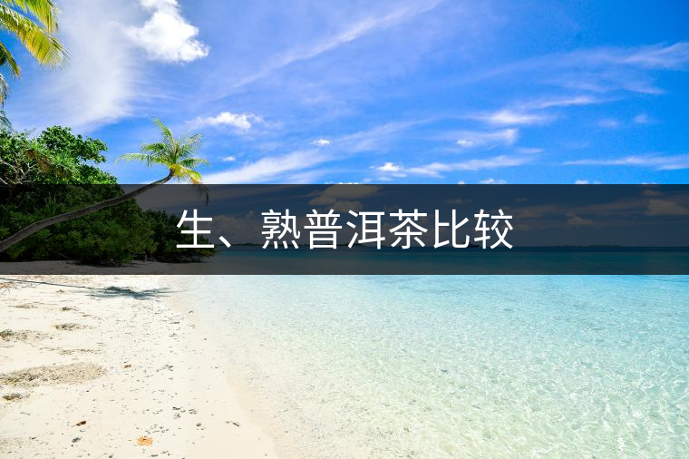 生、熟普洱茶比較