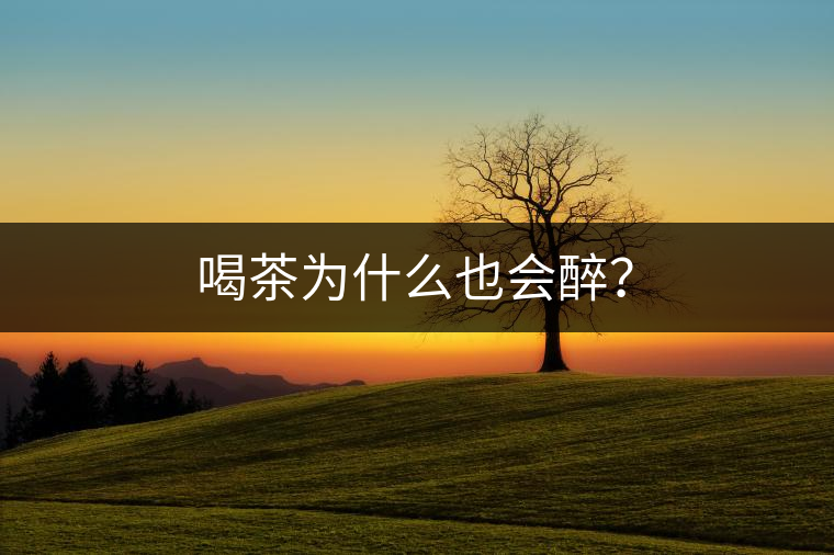 喝茶為什么也會醉？