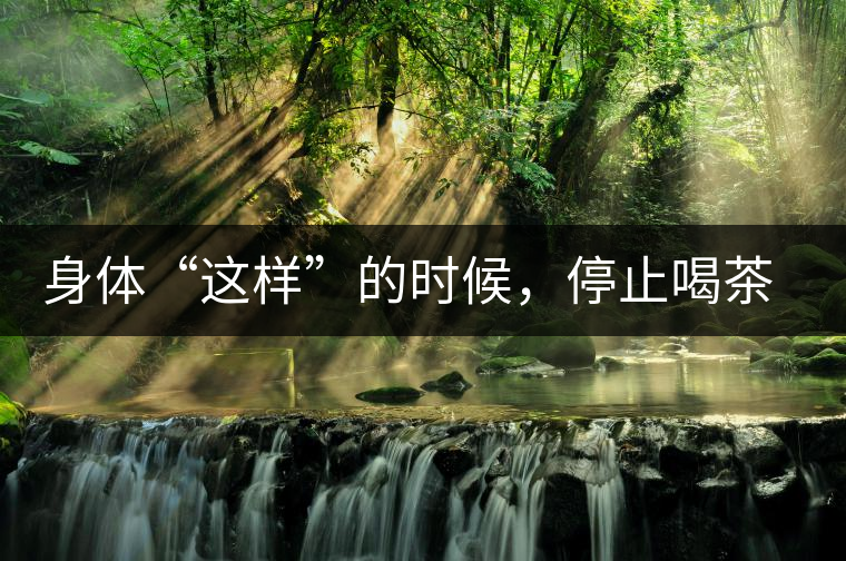 身體“這樣”的時候，停止喝茶！當心好茶變“毒藥”！