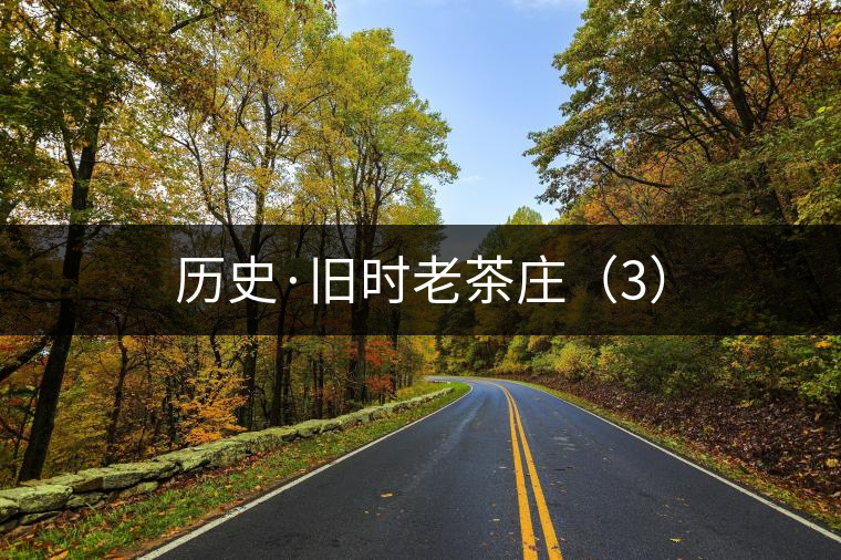 歷史·舊時老茶莊(3) 歷史·舊時老茶莊(3)