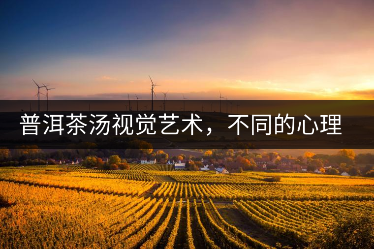 普洱茶湯視覺藝術(shù)，不同的心理享受