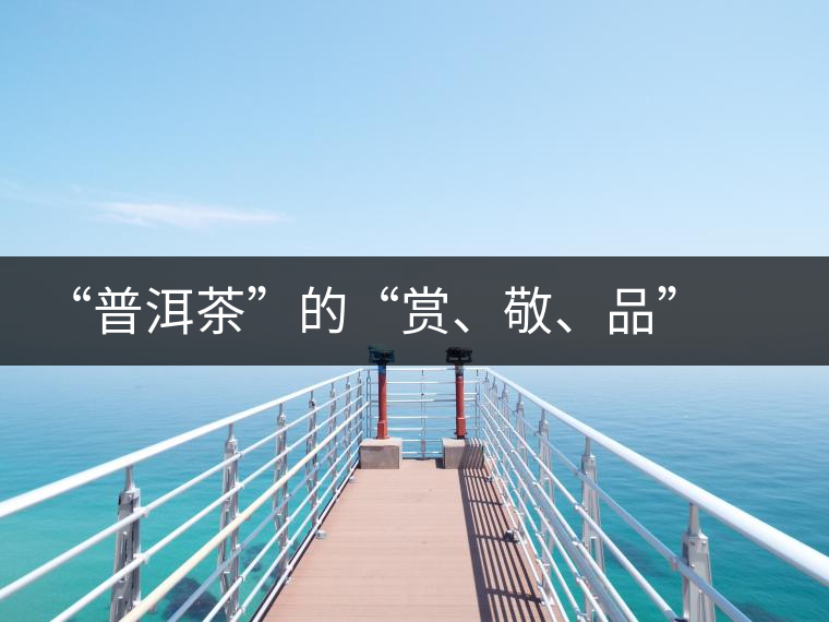 “普洱茶”的“賞、敬、品” 銘茶案坊