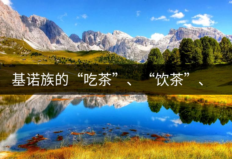 基諾族的“吃茶”、“飲茶”、“喝茶”與“敬茶”