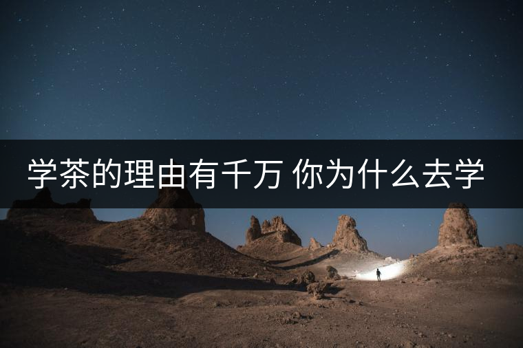 學茶的理由有千萬 你為什么去學茶？