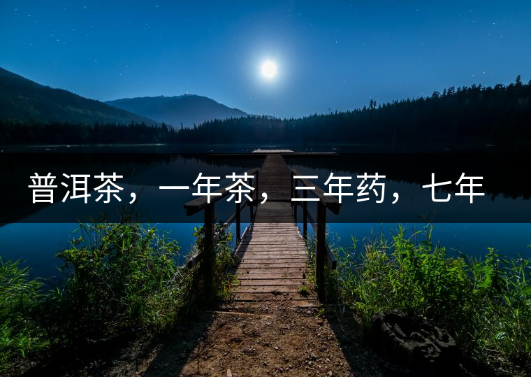 普洱茶，一年茶，三年藥，七年寶