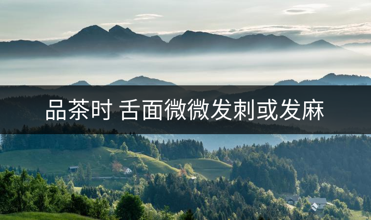 品茶時 舌面微微發(fā)刺或發(fā)麻 品茶時 舌面微微發(fā)刺或發(fā)麻