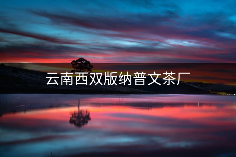 云南西雙版納普文茶廠