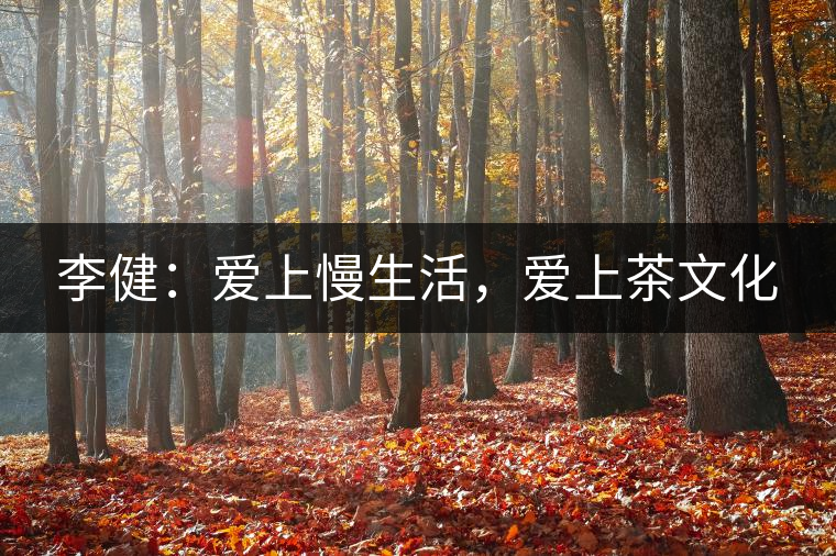 李?。簮?ài)上慢生活，愛(ài)上茶文化