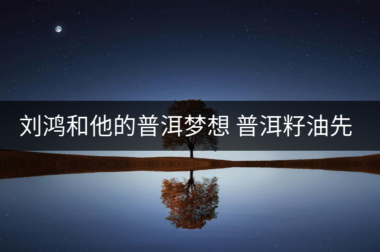 劉鴻和他的普洱夢想 普洱籽油先聲奪人 劉鴻和他的普洱夢想 普洱籽油先聲奪人