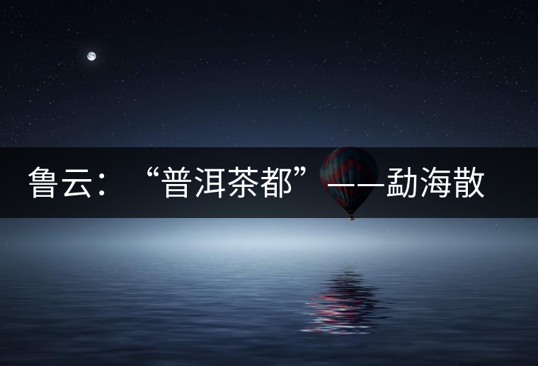 魯云：“普洱茶都”——勐海散記