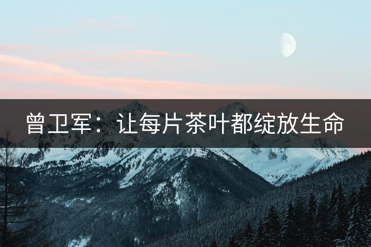 曾衛(wèi)軍：讓每片茶葉都綻放生命