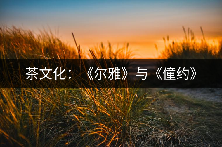 茶文化:《爾雅》與《僮約》 茶文化:《爾雅》與《僮約》