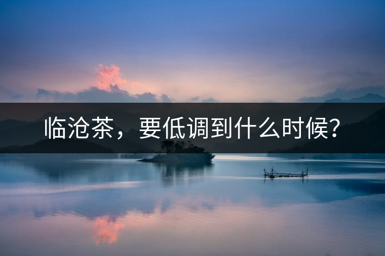 臨滄茶，要低調(diào)到什么時候？