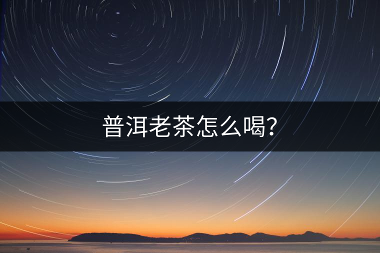 普洱老茶怎么喝？