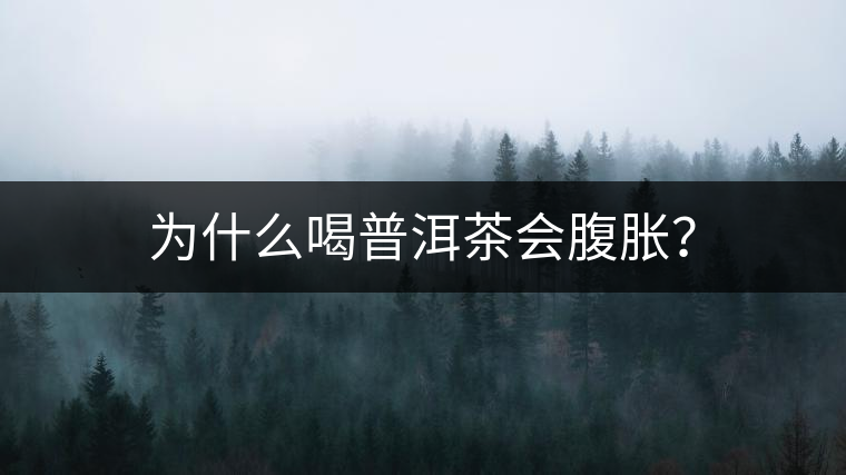 為什么喝普洱茶會(huì)腹脹？