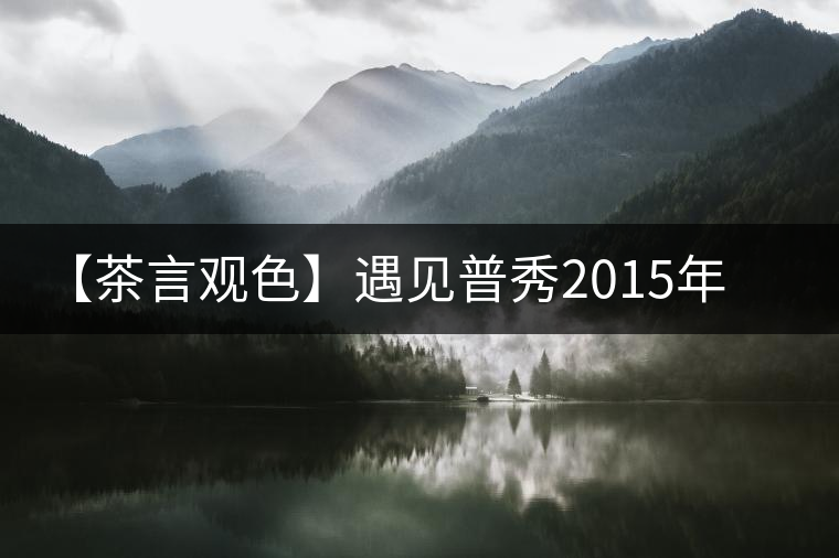 【茶言觀色】遇見普秀2015年禾潤(rùn)普餅