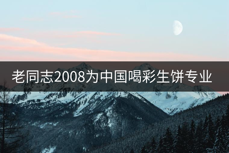 老同志2008為中國喝彩生餅專業(yè)品評